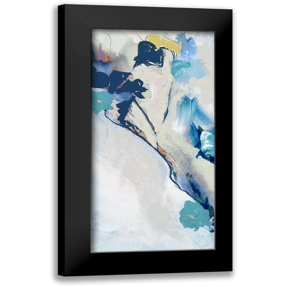 Cartissi 9x14 Black Modern Framed Museum Art Print Titled - Japanese Blossom I
