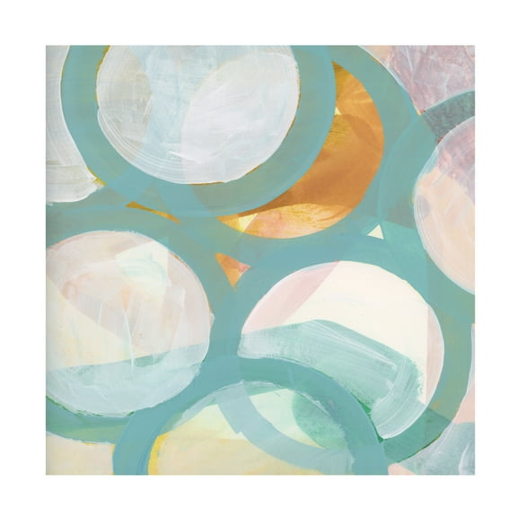 Cartissi 'Aqua Circles I' Canvas Art