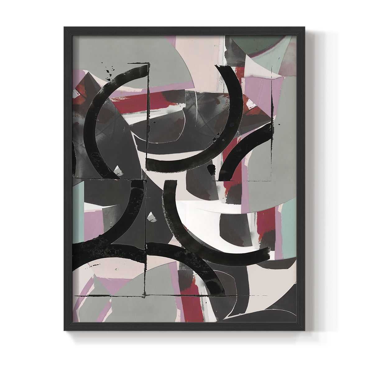 Cartissi Space II Framed Print in Black Solid Wood Framed Print No Nail Hanging