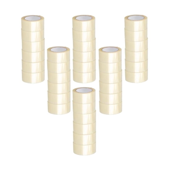 SSBM 1.88 Inch x 55 Yards (165 Feet) Clear Carton Sealing Tape, Storage Use, 2 Mil Thick, Pack of 72 Rolls