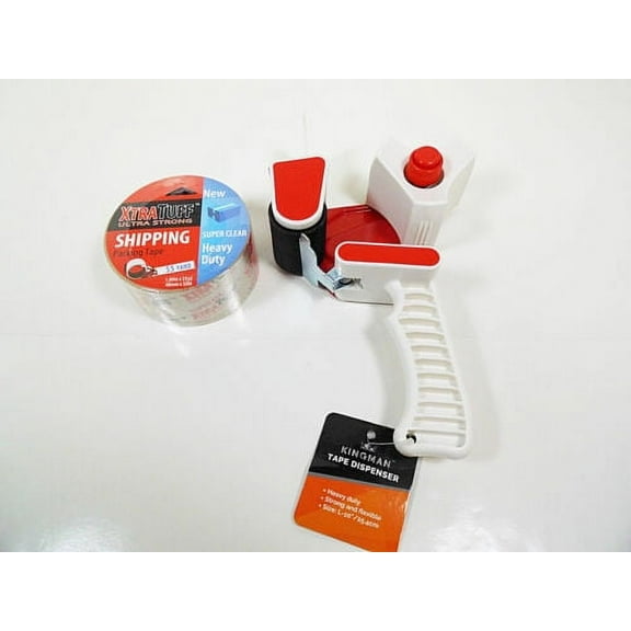 Carton Packing Tape Gun Dispenser with One Roll 10" x 2"