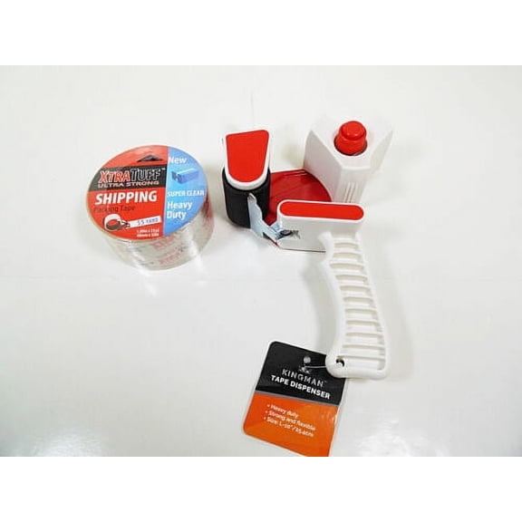 Carton Packing Tape Gun Dispenser with One Roll 10" x 2"