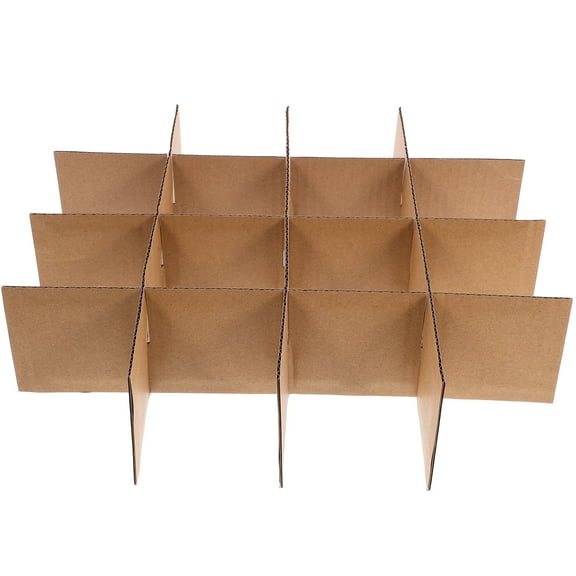 YUNLIGHTS Multipurpose Brown Cardboard Dividers for Shipping Glass Dish Ceramic Plates in Boxes