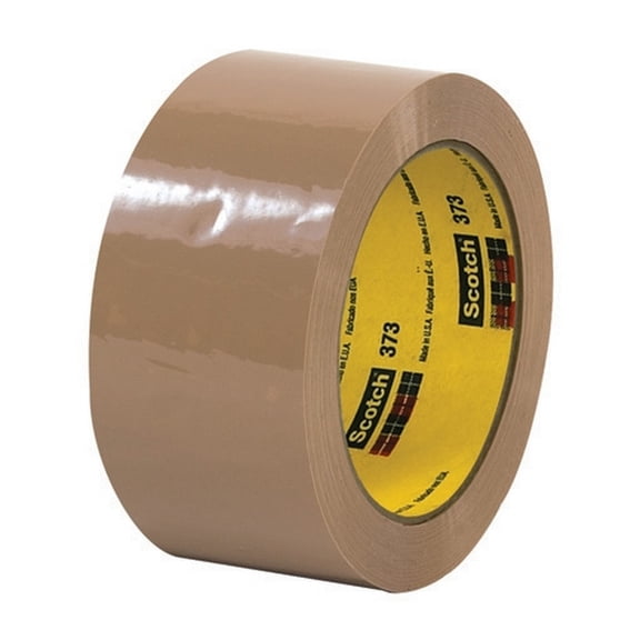 Carton Sealing Tape 3M 373 Tan 2" X 55 Yard Roll (36 Roll/Case)