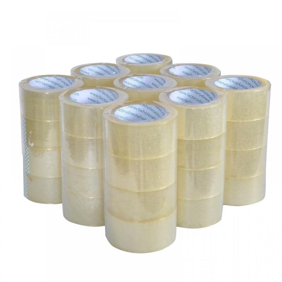 Carton Sealing Tape Clear 2 Inches Wide, 110 Yards Length 330 Ft, Packaging Packing Tape Rolls for Boxes