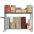 thumbnail image 1 of Carton Stand Heavy Duty 1200 lb – Rolling Cardboard Cart with Adjustable Dividers , Lockable Wheels, Industrial Wire Frame for Commercial & Retail Use, 1 of 9