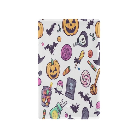 Cartonn Halloween-themed Icons Light Switch Cover Switch Plate Outlet Cover Plug Cover for Electrical Outlet