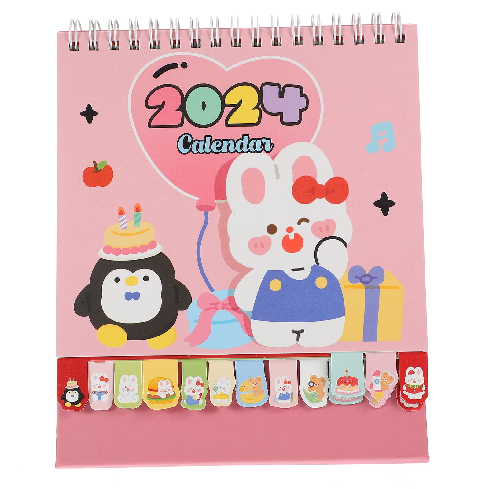 Cartoon 2024 Calendar Desktop Calendar Monthly Calendar Paper Calendar