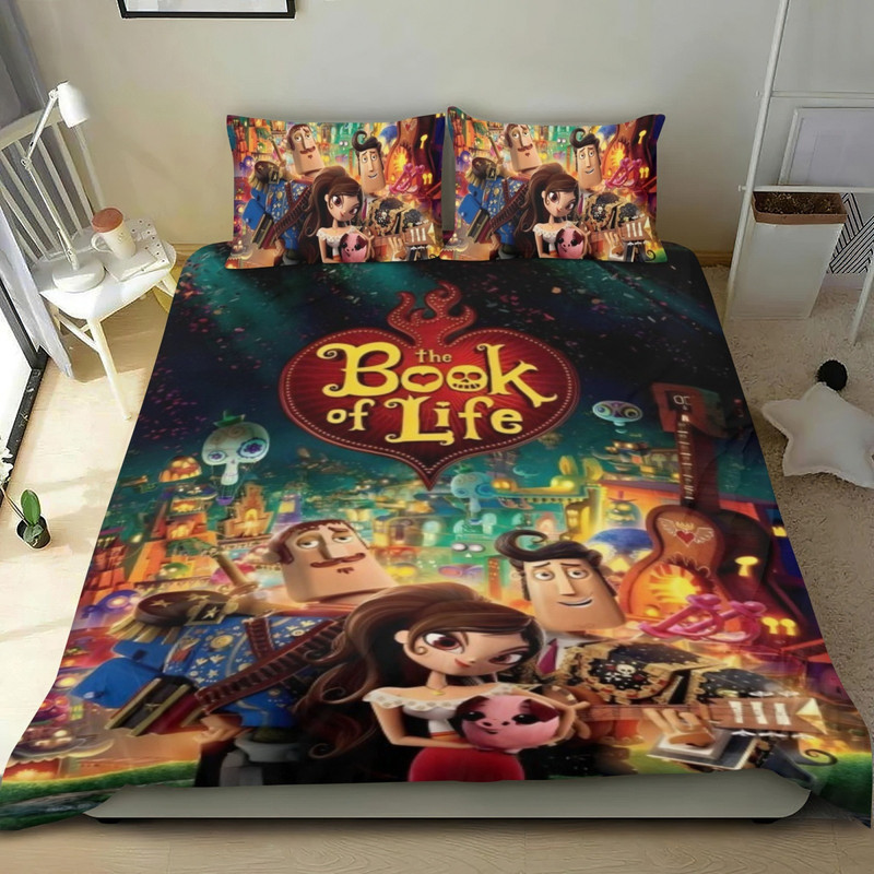 Cartoon 3 Piece Bedding Set The Book of Life Comforter Set Cute Duvet ...