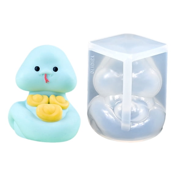 Cartoon 3D Snake Shape Mousse Cake Mold Set High Temperatures Resistant Silicone Dessert Mould Chocolate Baking Tool