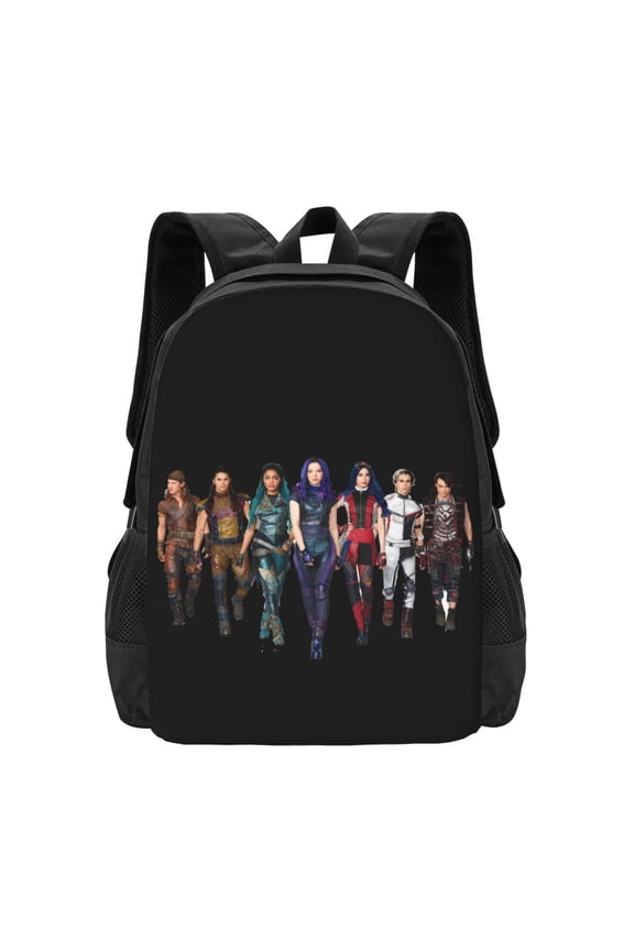 Cartoon 3d Print Backpack Descendants 3 Backpack Lightweight Travel Laptop Bag Adults Daypack