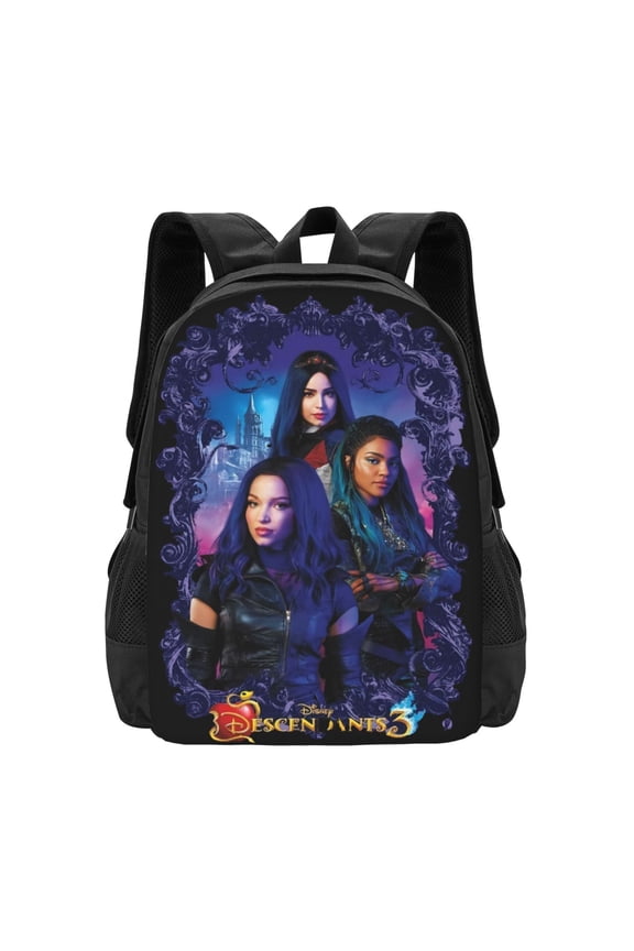Cartoon 3d Print Backpack Descendants 3 Backpack Lightweight Travel Laptop Bag Adults Daypack