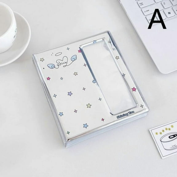 Cartoon 4 Grid Idol Card Photo Booth Album For 40 Pcs 2x6 Inch Photo Strips Bookmark 20 Pcs 4x6 4R Photo Holder