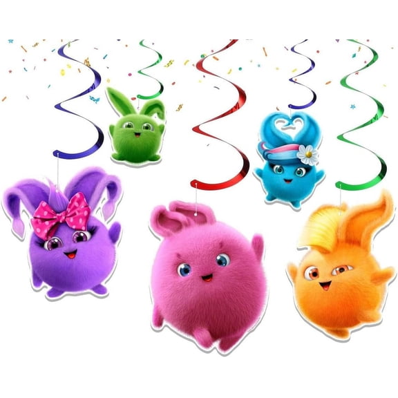 Cartoon 5-Piece Streamers Set - Add Colorful Playfulness to Your Party