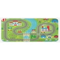 thumbnail image 1 of Cartoon Activity Kitchen Mat, Country Community Themed Activity Filled Town Amusement Park Farm Hospital, Plush Decorative Kitchen Mat with Non Slip Backing, 47" X 19", Multicolor, by Ambesonne, 1 of 1