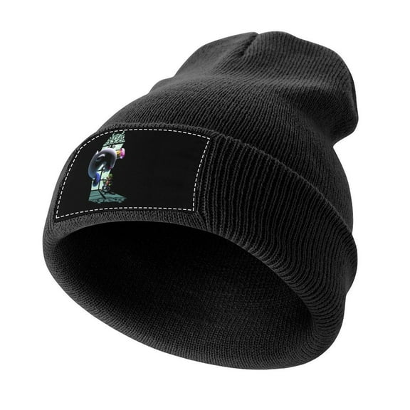 Cartoon Adventure Luigi's Mansion Stretchable Knitted Beanie Hat Daily Winter Thermal Soft Skull Cap Gift For Men Women Black-style