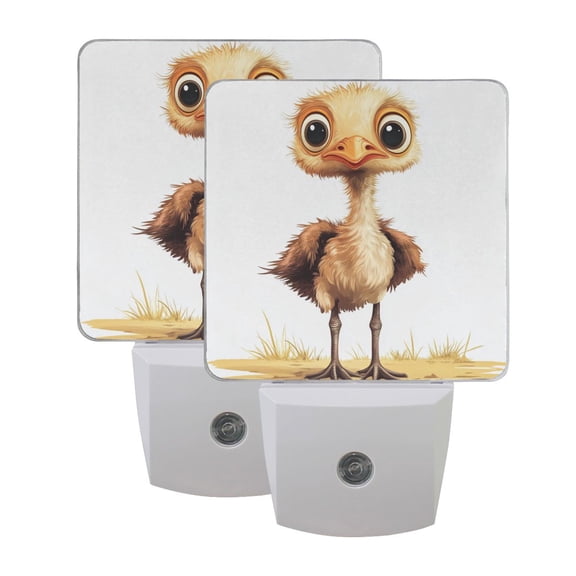 Cartoon African Chicks LED Night Light with Smart Sensor Plug Into Wall Dusk to Dawn 2 packs