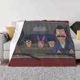 Cartoon Air Conditioner Anime Cotton Throw Blanket Funny Flannel