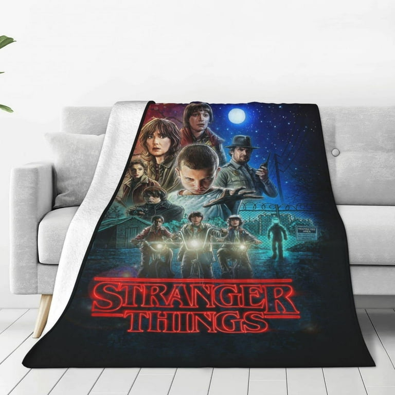 Cartoon Air Conditioning Blanket Stranger Things Blanket Warm And Comfortable Flannel Blanket Sofa Bed Decorative Blanket Walmart