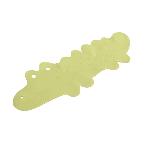 Cartoon Alligator Bath Mat NonSlip Waterproof Pad for Shower and Tub Home Use