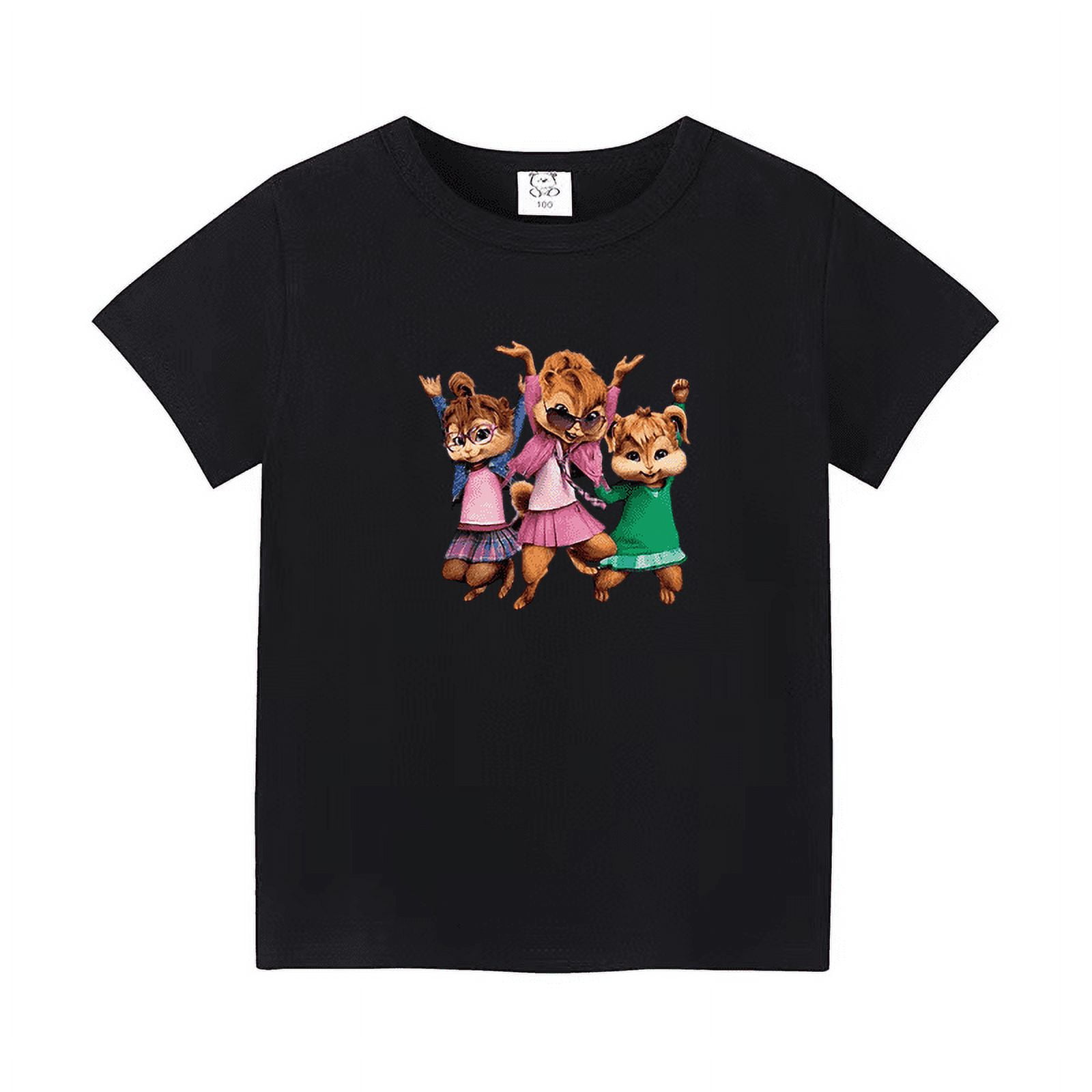 Cartoon Alvin And The Chipmunks T Shirt Kid Tee Girl Clothing Boy Top ...