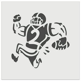 Football Field Yardlines Wall Cookie Stencil - 7 Inch Reusable DIY Craft