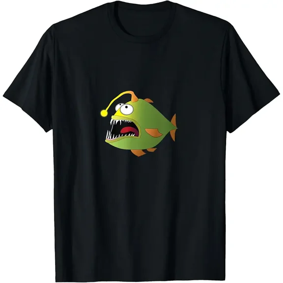 Cartoon Angler Fish T-Shirt T-Shirt