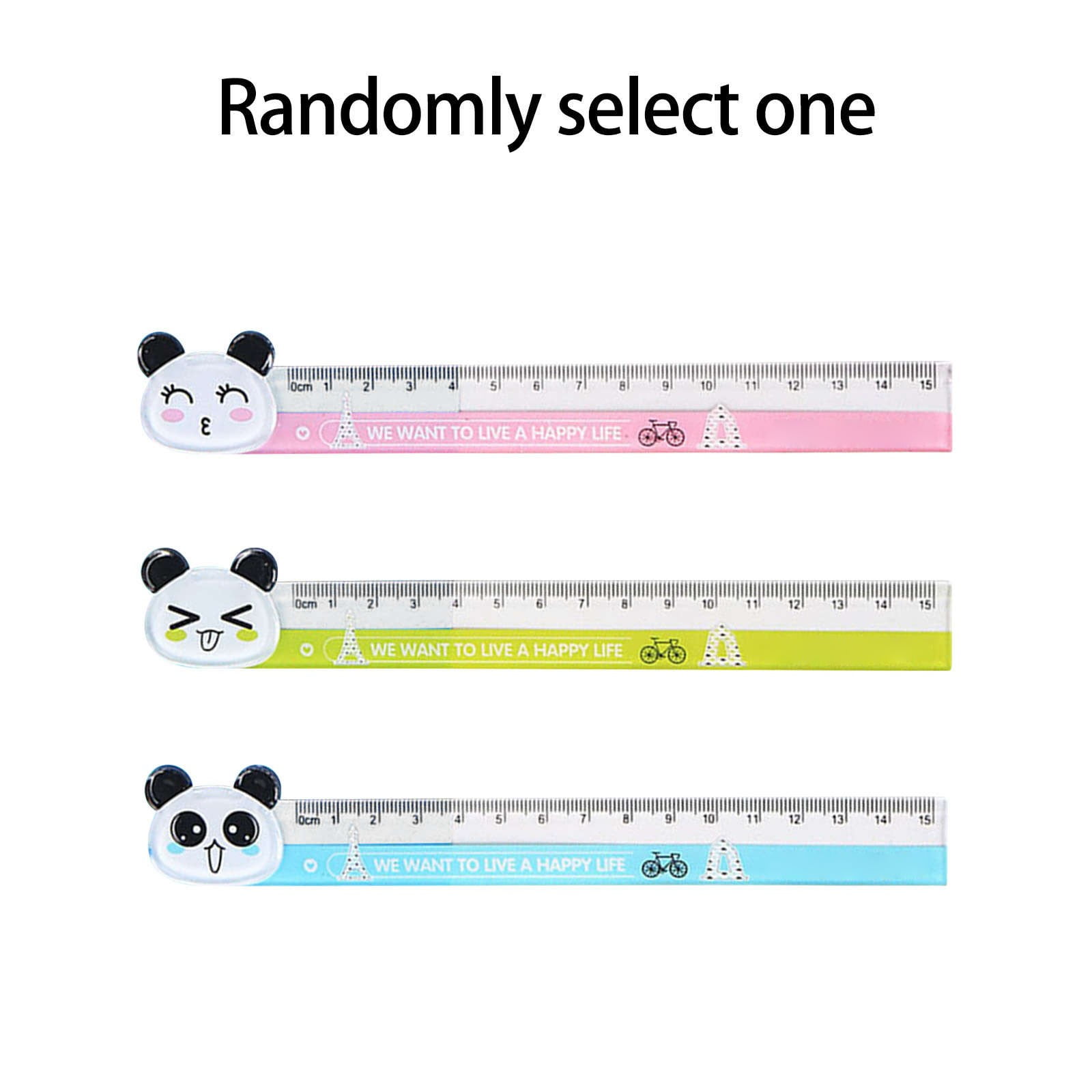 Cartoon Animal 15cm Ruler Student Stationery Super Cute Measuring Tool ...