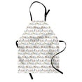 thumbnail image 1 of Cartoon Animal Apron Funny Cartoon Village Countryside Farmland Theme Drawing Style Kids Pattern, Unisex Kitchen Bib Apron with Adjustable Neck for Cooking Baking Gardening, Multicolor, by Ambesonne, 1 of 3