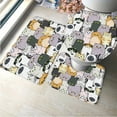 thumbnail image 1 of Cartoon Animal Camping Bath Mat 3pcs Set Bathroom Rugs Anti Slip Absorbent Shower Carpet Toilet Lid Cover Floor Doormat Carpet, 1 of 5