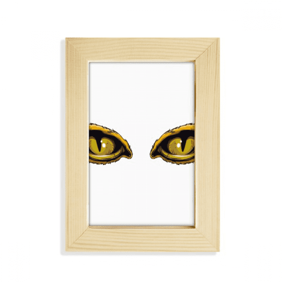 Cartoon Animal Cat Eye Decoration Desktop Display Photo Frame Picture Art Painting 5x7 inch