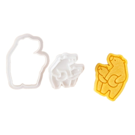 Cartoon Animal Cookie Cutters Set Food Grade Silicone Baking Mold for Funny Kids Treats Biscuits Mould Kitchenwares