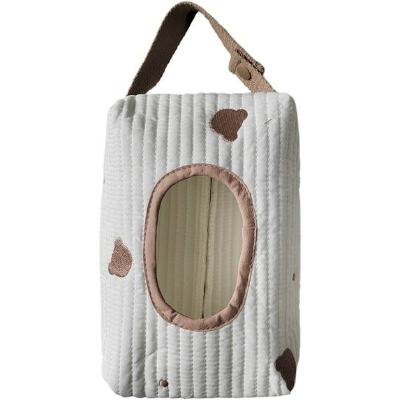 Cartoon Animal Flip Cover Wet Wipes Case Car Hanging Tissue Storage Box Removable Napkin Storage Hanging Wipes Box