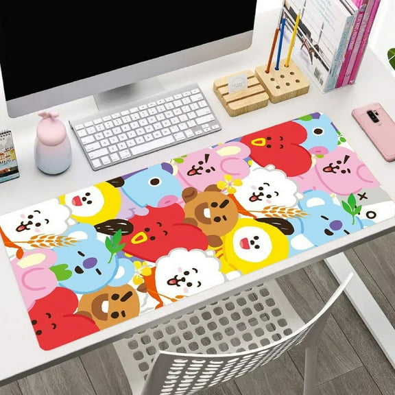 Cartoon Animal Jenga Desk Mat Desk Pad Large Gaming Mouse Pad E-Sports Office Keyboard Pad Computer Mouse Non-Slip Computer Mat Gift For Boyfriend/Girlfriend