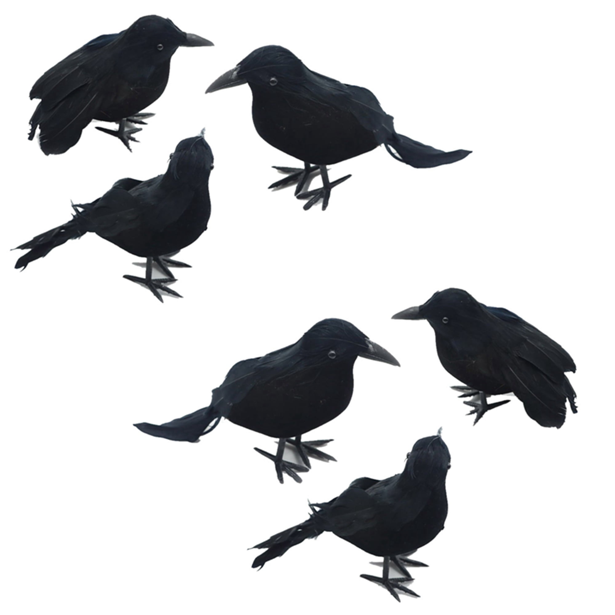 Cartoon Animal Mini Statue Crow Small Figurines Halloween Desktop