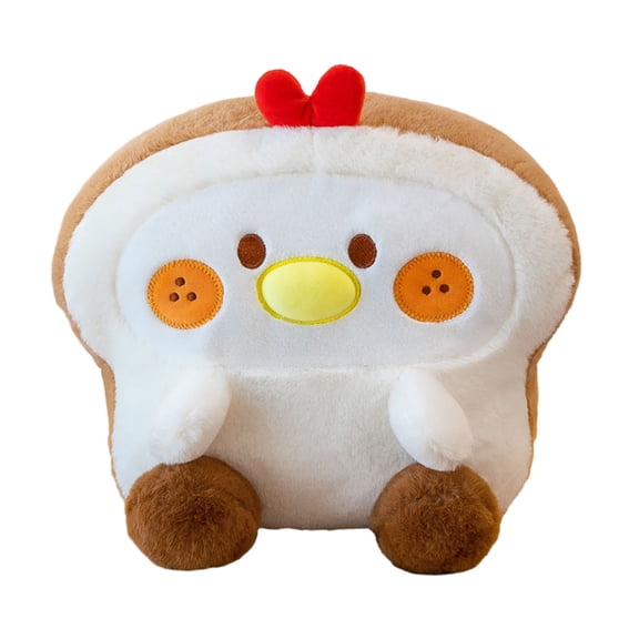 Cartoon Animal Plush Toy Biscuit Cross-dressing Dog Chick Rabbit Plushies Ornament Cookie Animal Doll Pillow Hugging Toy Decoration Gift for Girls Boys