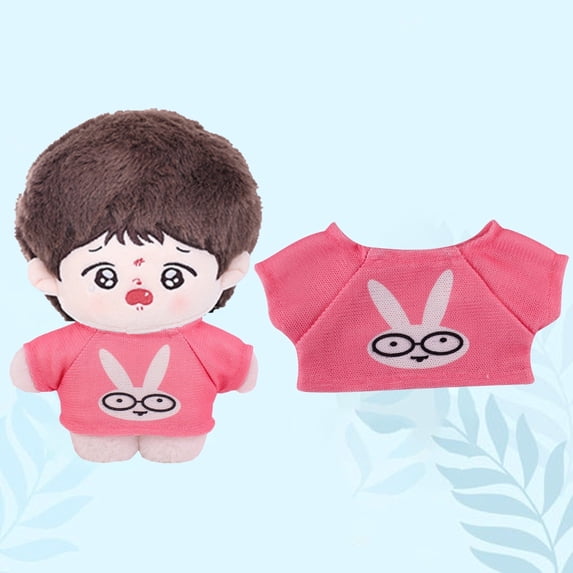 Cartoon Animal Print T-Shirt for 11 Inch Doll, Fashion Doll Clothes Doll Outfit for Dress Up Christmas Birthday Gifts