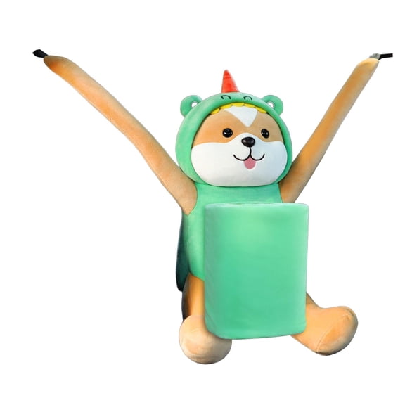 Cartoon Animal Tissue Holder Hanging Tissue Case Trash Bin Car Accessories Soft Organization Napkin Case Tissue Cover for Car Dog