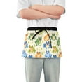 thumbnail image 1 of Cartoon Animals Frogs Server Apron with 3 Pockets Waterproof Waitress Waist Short Apron for Man Woman 12 Inches, 1 of 7