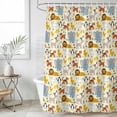thumbnail image 1 of Cartoon Animals Shower Curtain Set, Waterproof Shower Curtains for Bathroom, Cute Dog Tigers Elephants Lions Cat Washable Fabric Cloth Bath Curtain for Bathtub Decoration with Hooks 60x72 Inches, 1 of 9