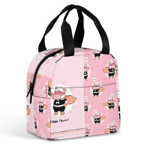 Cartoon Animation Graphics Large Capacity Lunch Bag Insulated Lunch Box for Men Women Travel Office Picnic Portable Lunch Tote Bag