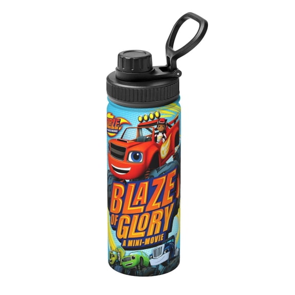 Cartoon Anime Blaze And The Monster Machines 18oz Sports Insulated Water Bottles Kettle Stainless Steel Portable Cup For School Travel Gym Running Outdoor
