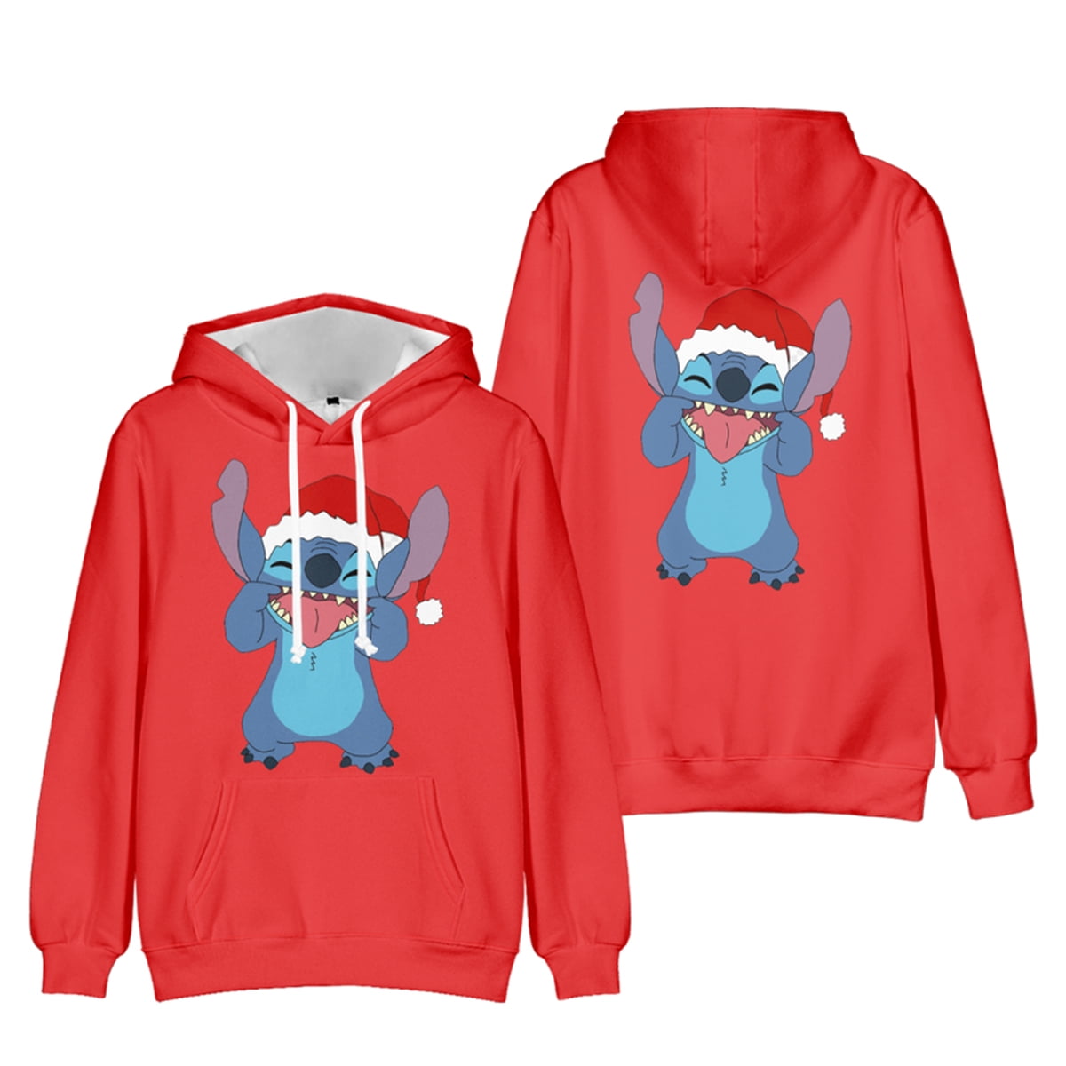 Cartoon Anime Cute Stitch Hoodies Boys Girls 3D Print Hoodies Adult Kids Clothes Long Sleeve