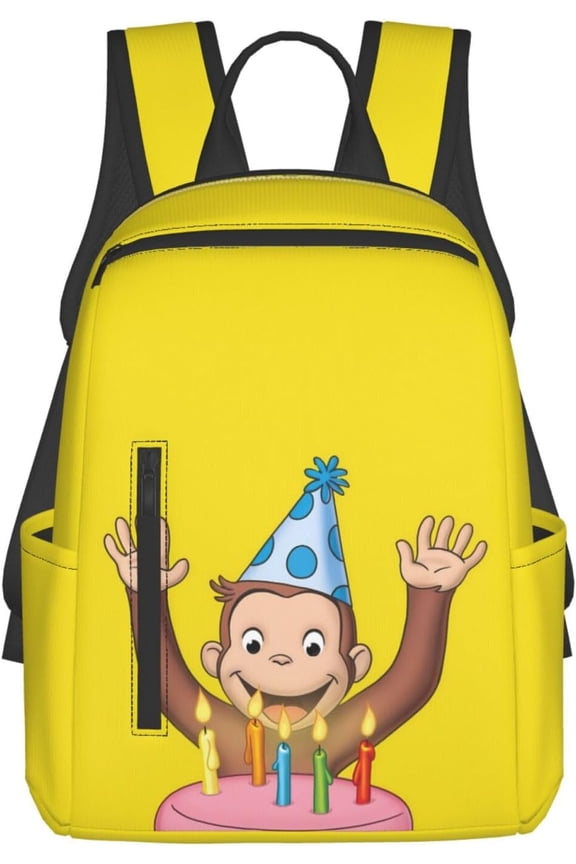 Cartoon Anime Daypack Curious George (23) Rucksack Anime Backpack Lightweight Travel Multifunctional Unisex Celebration Present Popular Rucksack As the picture shows Free size