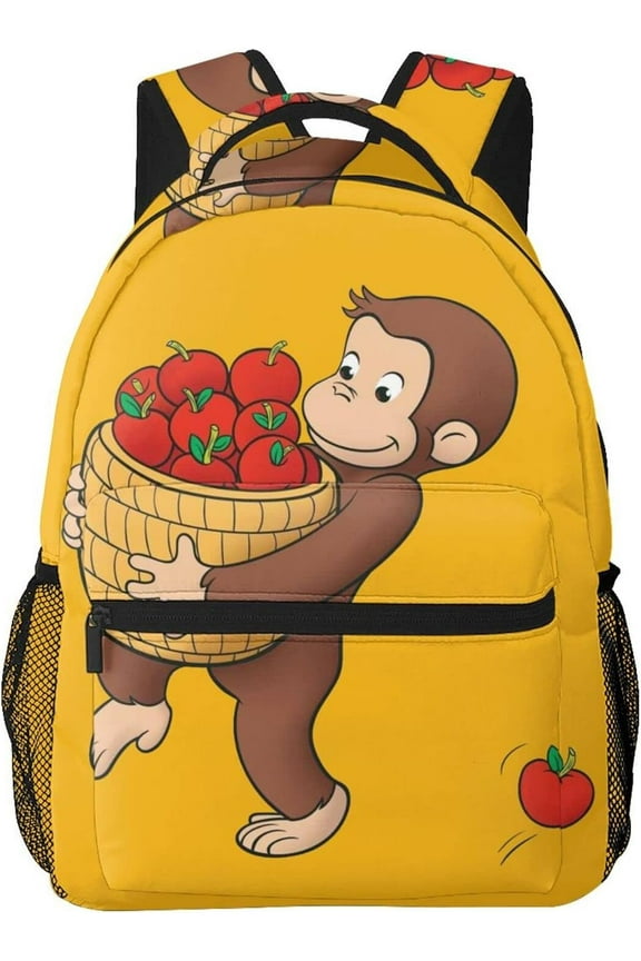 Cartoon Anime Daypack Curious George (8) Rucksack Anime Backpack Lightweight Travel Multifunctional Unisex Celebration Present Popular Rucksack As the picture shows Free size