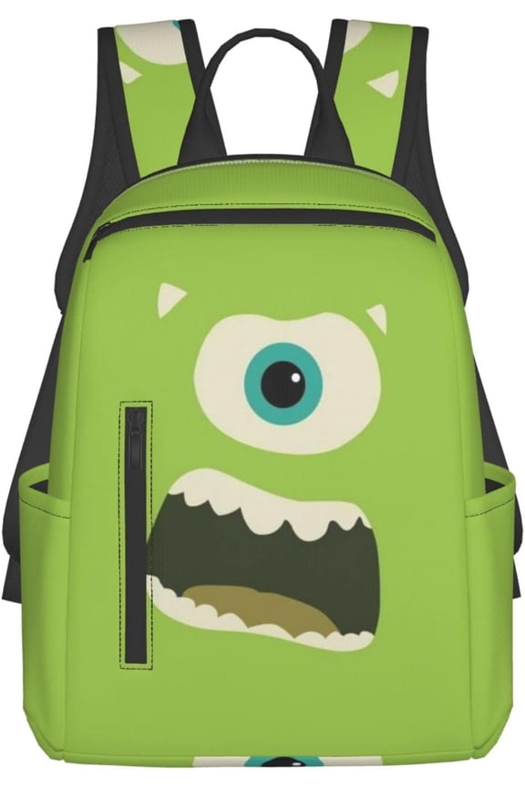 Cartoon Anime Daypack Monsters Inc. Popular Backpack Stylish Backpack Lightweight Excursions Large Capacity Backpack Adult Unisex Black Free size
