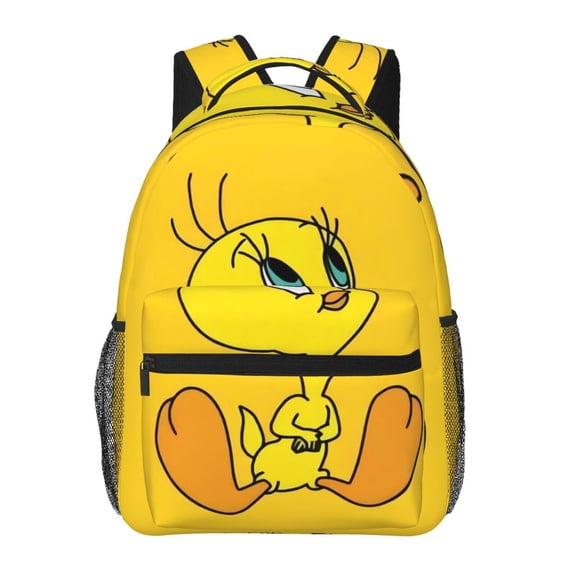 Cartoon Anime Daypack tweety Cartoon Bird 4 Stylish Backpack Travel Hiking Camping Daypack Book Bag Schoolbag Laptop Bags