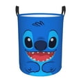 Cartoon Anime Lilo and Stitch angel Round Waterproof Foldable Laundry