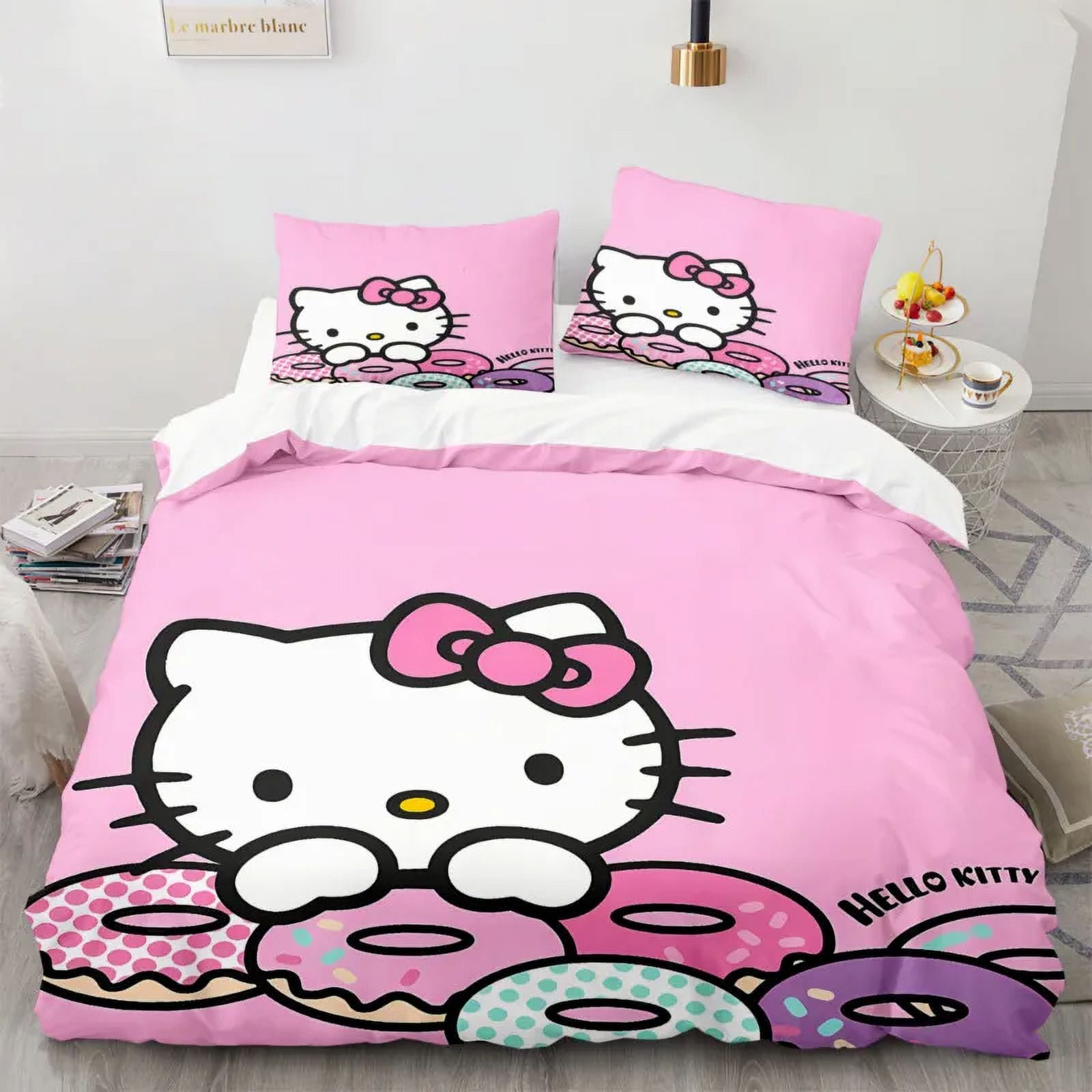 Cartoon Anime Sanrio Bedding Set Hello Kitty Kuromi Melody Quilt Duvet