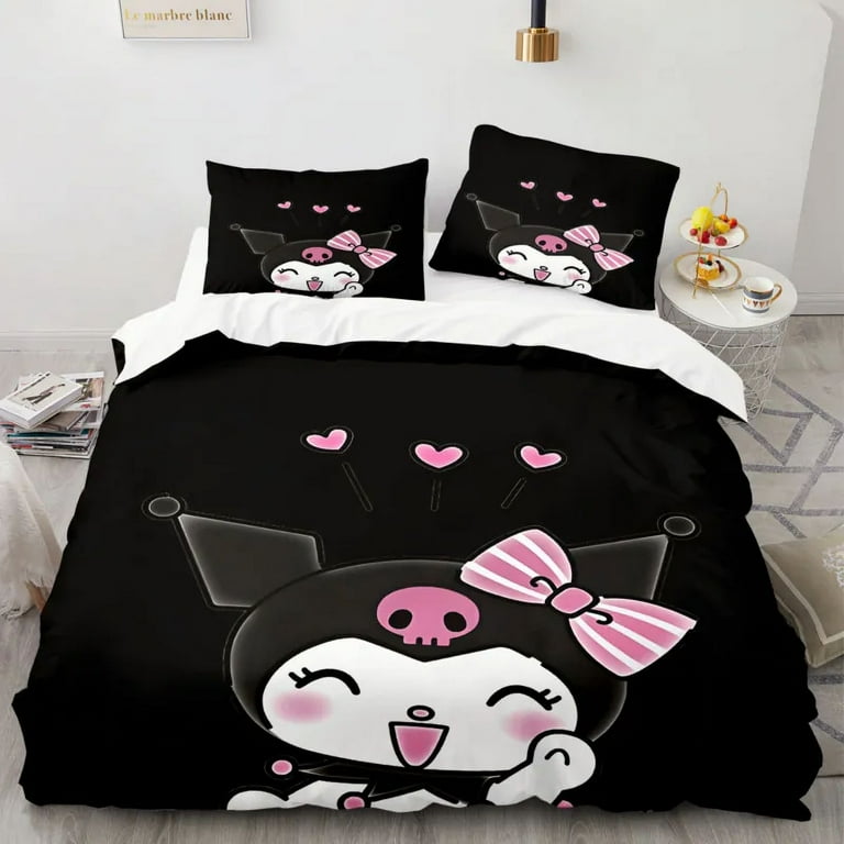 LUHAN Cartoon Anime Sanrio Hello Kitty Kuromi Melody Bedding Set